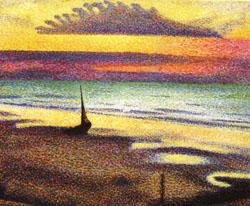 Georges Lemmen Beach at Heist oil painting picture